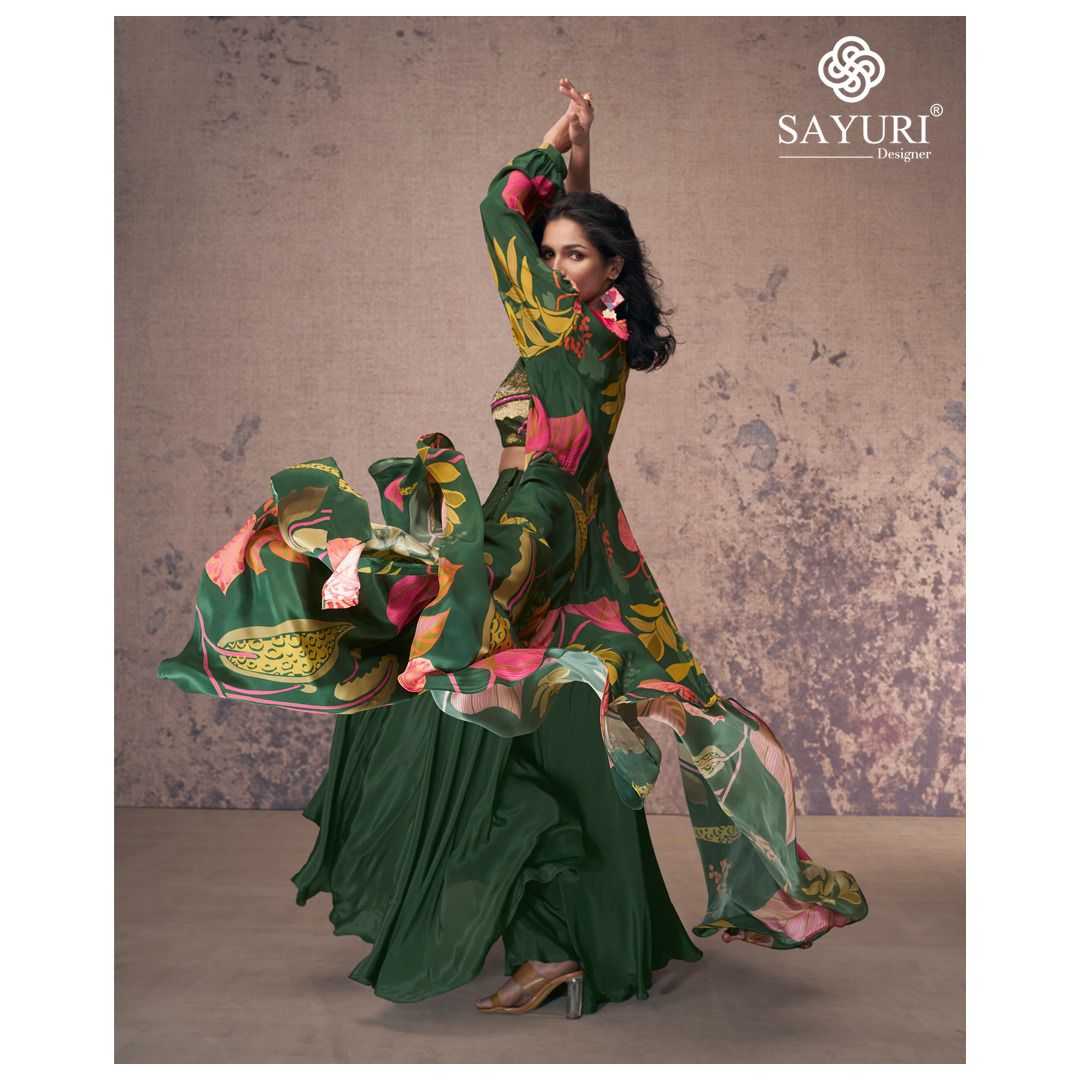Masakali By Sayuri Crepe Silk Designer Party Wear Readymade Suits Wholesale Market In Surat